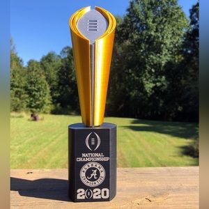 10 inch Alabama Crimson Tide 2020 National Championship collectors trophy